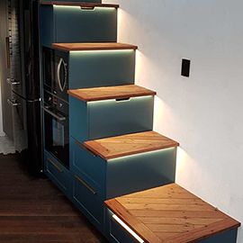 Custom Joinery Under Stair Storage